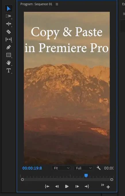 copy and paste in premiere pro.